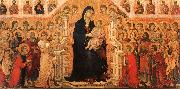 Duccio di Buoninsegna Madonna and Child Enthroned with Angels and Saints oil painting reproduction